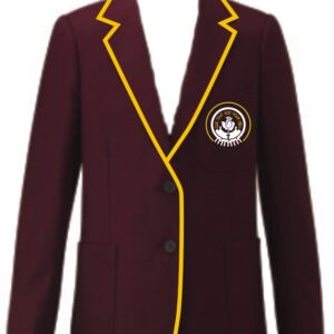 Taylor HS Girls Braided Maroon Blazer