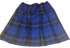 St Brides Primary School Bothwell Skirt Blue Tartan