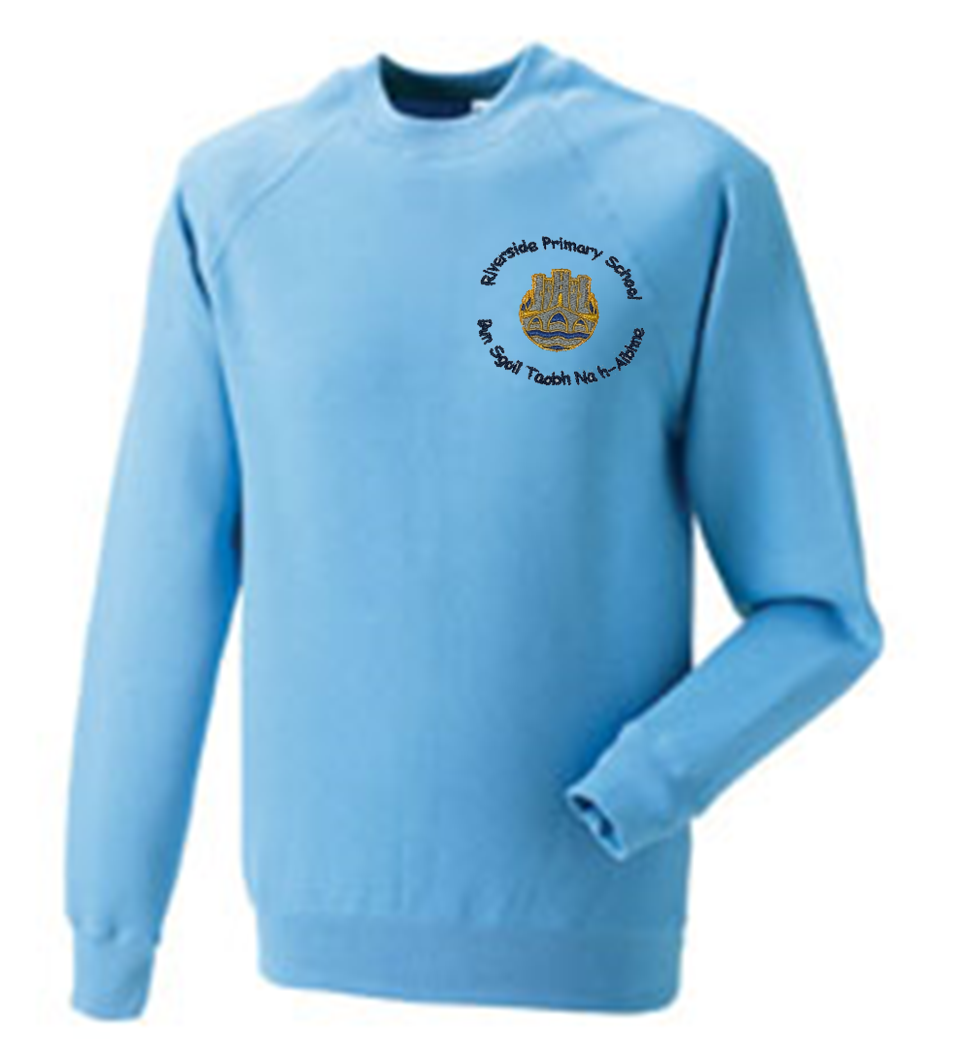 Riverside Primary School Crew Neck Sweatshirt Sky