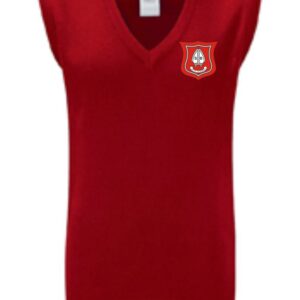 St Blanes Primary School Red Knitted Slipover