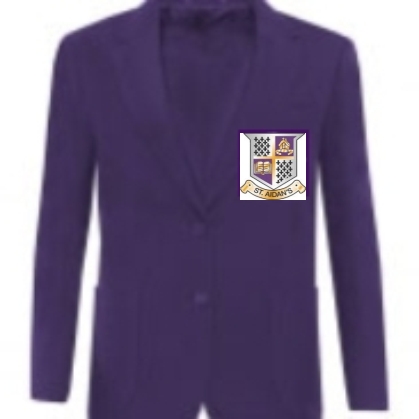 St Aidans Primary School Girls Purple Blazer with Badge