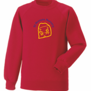 St Ninians Nursery School Sweatshirt Bright Red