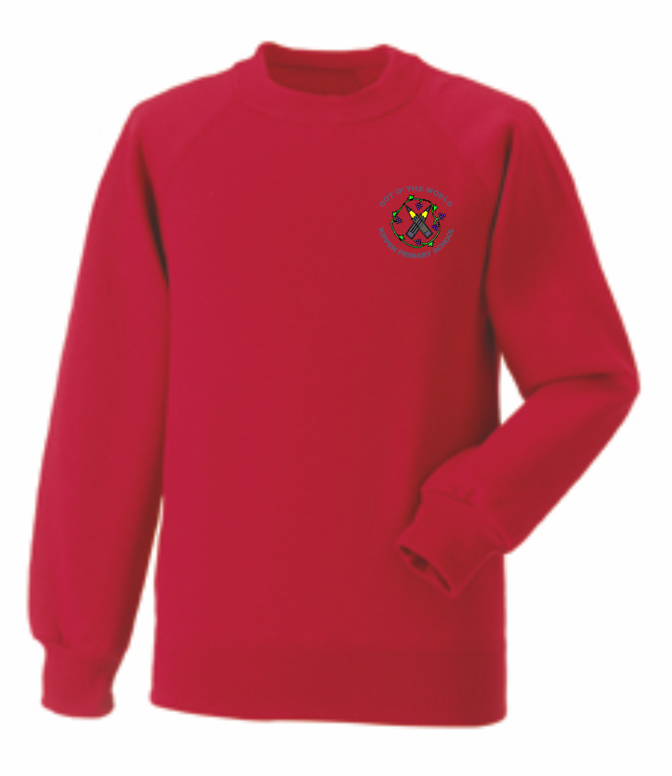 Kippen Primary School P1-P6 Sweatshirt Classic Red