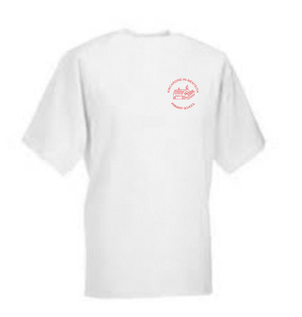 Kincardine-in-Menteith Primary School T Shirt White