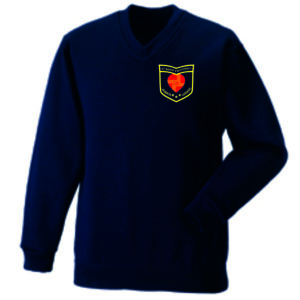 St Brides Primary School Bothwell V Neck Sweat Navy