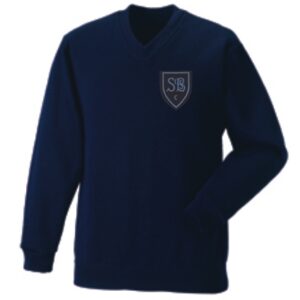 St Brides Primary School Cambuslang V Neck Sweat Navy