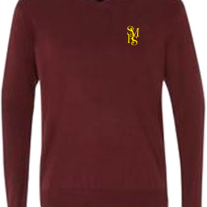 St Modans HS Girls Fitted Jumper Maroon