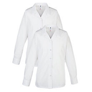 Cardinal Newman High School Long Sleeves Twin Pack White Shirt