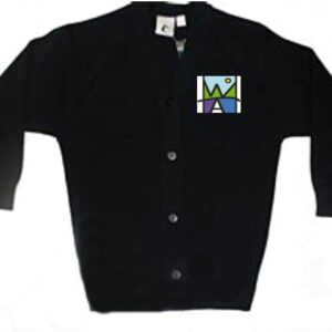 Westhill Academy Knitted Cardigan Black