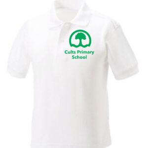 Cults Primary School Poloshirt White
