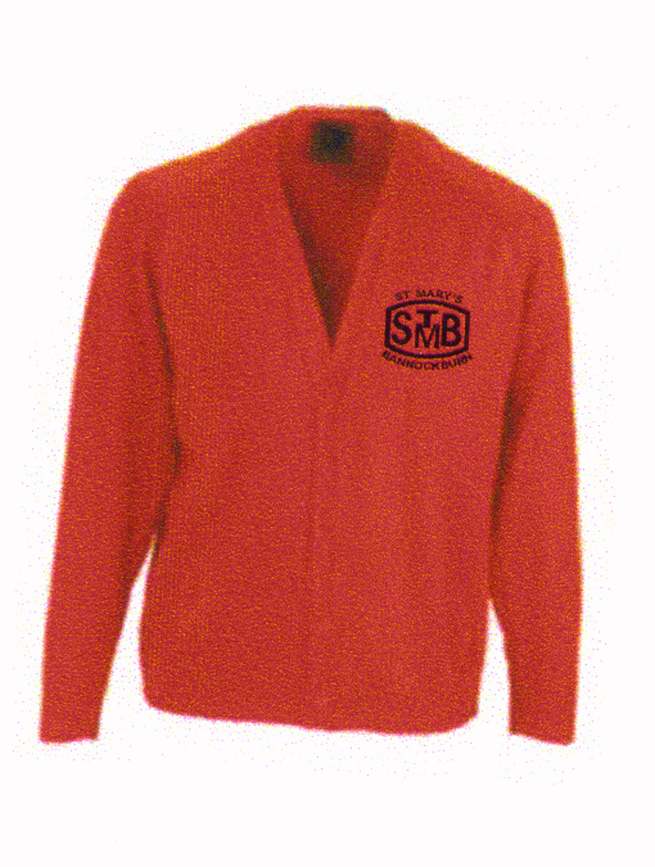 St Marys Bannockburn Primary School Cardigan Red