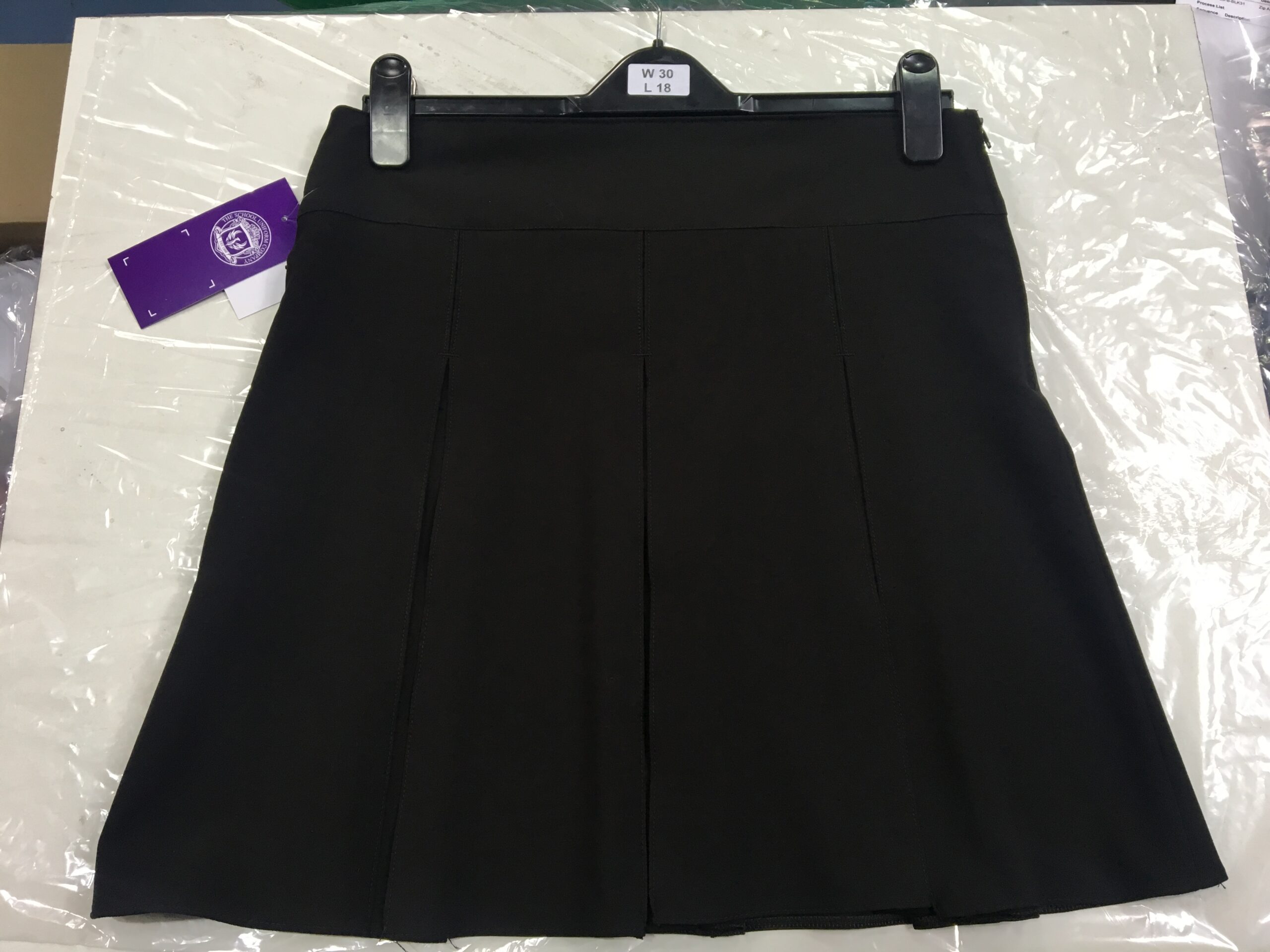 St Andrews RC Secondary Black Box Pleat Skirt
