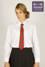 St Helens PS Bishopbriggs L/S Twinpack Blouse White